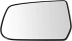 TRQ Driver Side Mirror Glass Non-Heated Compatible with 2010-2017 Chevrolet Equinox GMC Terrain Factory Equipped Mirrors GM13