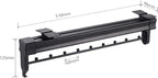 Pull Out Clothes Rail Extendable Pull Out Closet Rod - Wardrobe Pull-Out Trousers Rack, Extendable Wardrobe Rail in Steel, Ad