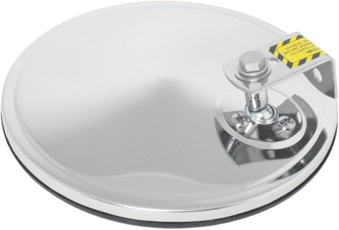GG Grand General 33250 Chrome 8" Convex Blind Spot Mirror with "L" Bracket