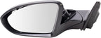 TRQ Driver and Passenger Side Mirror Assembly Set Power Heated Paint to Match Smooth Compatible with 2019-2022 Volkswagen Jet
