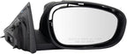 TRQ 2 Piece Driver and Passenger Side Mirror Assembly Set Electric Adjustment Heated No Memory Black Compatible with 2006-200