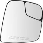 TRQ Passenger Side Mirror Glass Convex Non Heated For Factory Equipped Mirrors Only Compatible with 2015-2021 Nissan NV200 S