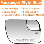 Senzeal Passenger Side Heated Mirror Glass Replacement for Ford Explorer 2011-2019 Blind Spot Mirror Glass BB5Z-17K707-B (Right Side)