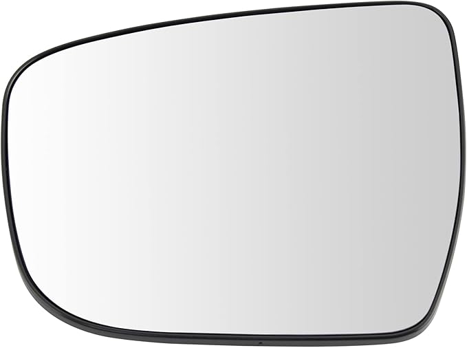 TRQ Driver Side Mirror Glass Non Heated with Backing Plate For Factory Equipped Mirrors Only Compatible with 2014-2019 Nissan