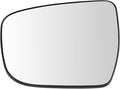 TRQ Driver Side Mirror Glass Non Heated with Backing Plate For Factory Equipped Mirrors Only Compatible with 2014-2019 Nissan