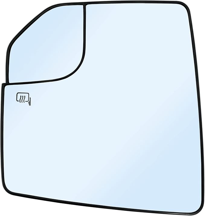 Ford F150 Left Side Heated Blind Spot Mirror - Convex Glass with Rear Holder FL3Z17K707L