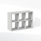 Furinno Cubic Closet Organizers and Storage, 6-Cube Closet Organizer, Open Shelf Closet Storage, Extra Thick Frame for Wardro