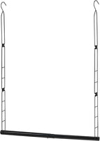 STORAGE MANIAC Hanging Closet Rod, Adjustable Width and Height Closet Hanging Organizer, Space-Saving Clothes Hanging Bar, Cl