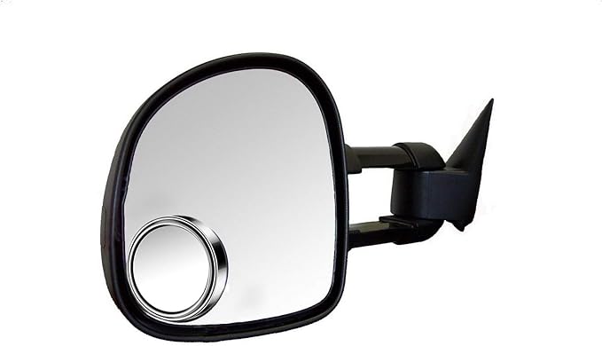 2pc 3” Adjustable large Round Stick-on Convex Spot Mirror, big HD Glass Convex Rear View Mirror,Strong Adhesive Blind Spot Mirror for Car, Van, SUV and Trucks (3"(75mm), Silver frame)