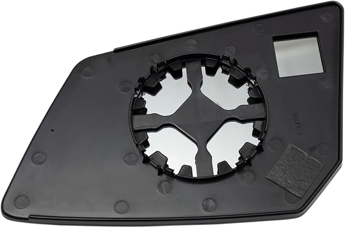 TRQ Passenger Side Mirror Glass with Backing Plate Snap On Compatible with 2009-2015 Chevrolet Traverse 2007-2013 GMC Acadia 