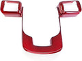 YOUTOOCAR Steering Wheel Cover Trim Compatible with Hyundai Santa Fe 2024-2026 Hyundai Palisade 2026 Hyundai IONIQ 9 Accessories (Red)