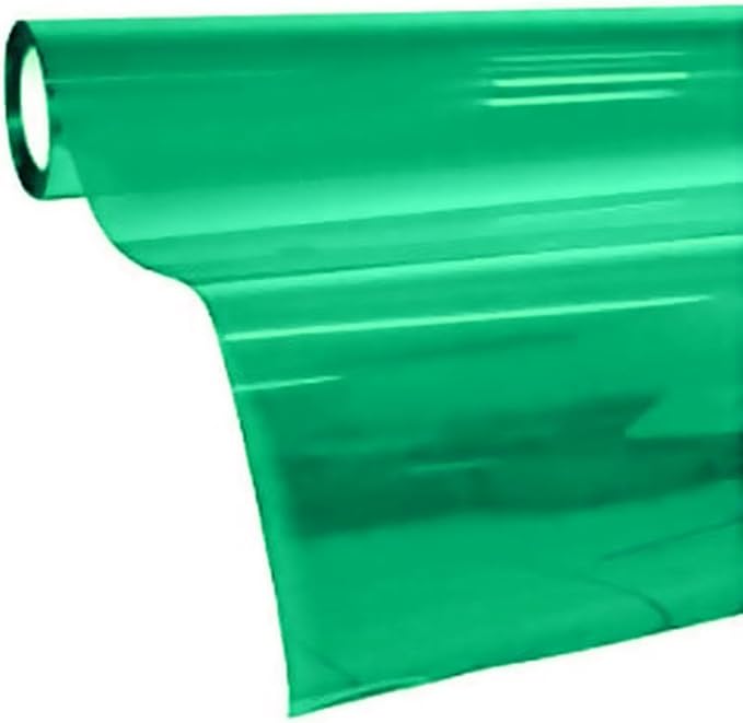 VViViD Transparent Colorful Vinyl Window Tinting Sheets (1.49ft x 5ft, Green)
