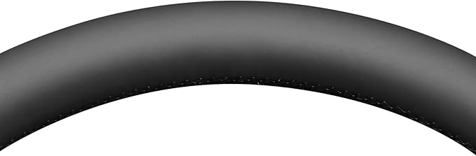 MEWANT Hand Stitch Black Smooth Artificial Leather Steering Wheel Cover for Ford F150 F250 F350 Expedition 2018-2021