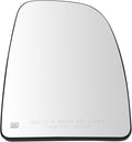 TRQ Passenger Side Upper Mirror Glass Heated Clear Compatible with 2014-2023 Ram ProMaster 1500 2500 3500 CH1325195