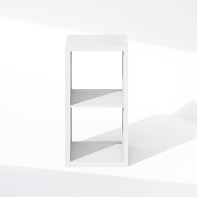 Furinno Cubic Closet Organizers and Storage, 2-Cube Closet Organizer, Open Shelf Closet Storage, Extra Thick Frame for Wardro