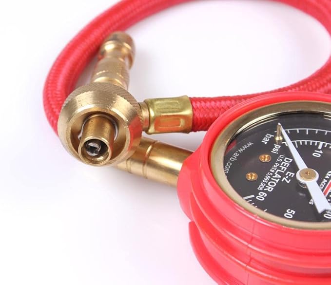ARB ARB600 E-Z Deflator Kit 10-60 PSI 0-4 BAR Tire Pressure Gauge Rapid Air Down for Offroad Include Recovery Gear Pouch