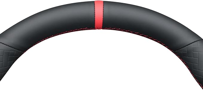 MEWANT Hand Stitched Steering Wheel Cover for Tesla Model 3 2017-2023 / Model Y 2020-2023 for Tesla Model 3/Y Accessories