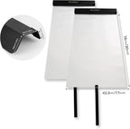 NEWISHTOOL Car Door Panel Cover, 2 Packs Waterproof Guard Protection for Window Film Tint Application, Reusable PET Water Shield Sheets, Black