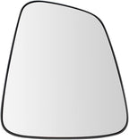 TRQ Driver Side Mirror Glass Heated with Backing Plate For Factory Equipped & Aftermarket Mirrors Compatible with 2017-21 Bui