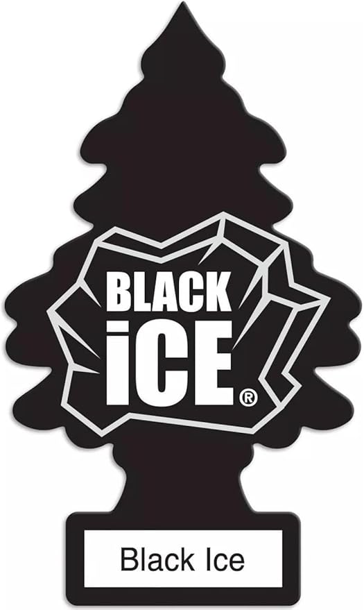 LittIe Trees Car Freshener, Black Ice Scent, 10-Pack