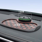 Car Dashboard Mat Non Slip 360° Rotating Phone Holder, Universal Anti Skid Pad with Temporary Parking Number Display, Multifu