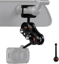 for Garmin Dash Cam Mount,Compatible with Garmin Mini/Mini 2/Mini 3/45/46/47/55/56/57/65W/66W/67W/Tandem/ X110/X210/X310 etc Dash Cam,Aluminum Rearview Mirror Bracket Kit (8.55mm Ball Heads)