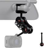 for Garmin Dash Cam Mount,Compatible with Garmin Mini/Mini 2/Mini 3/45/46/47/55/56/57/65W/66W/67W/Tandem/ X110/X210/X310 etc Dash Cam,Aluminum Rearview Mirror Bracket Kit (8.55mm Ball Heads)