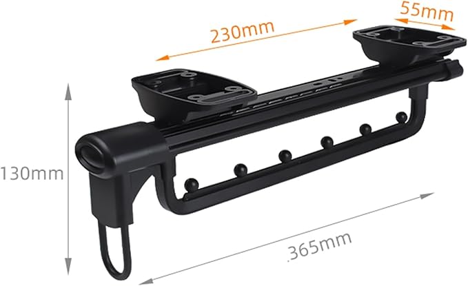 Pull Out Clothes Rail Extendable Pull Out Closet Rod - Wardrobe Pull-Out Trousers Rack, Adjustable 25-46 Cm Clothes Rail Ward