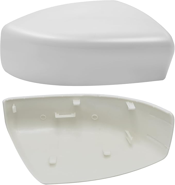 Moonlinks Compatible with Nissan Sentra 2013 2014 2015 2016 2017 2018 2019 Side Mirror Cover Replacement,White Left Driver & Right Passenger Side Door Rearview Side Mirror Cap Trim WITHOUT Turn Signal