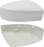 Moonlinks Compatible with Nissan Sentra 2013 2014 2015 2016 2017 2018 2019 Side Mirror Cover Replacement,White Left Driver & Right Passenger Side Door Rearview Side Mirror Cap Trim WITHOUT Turn Signal