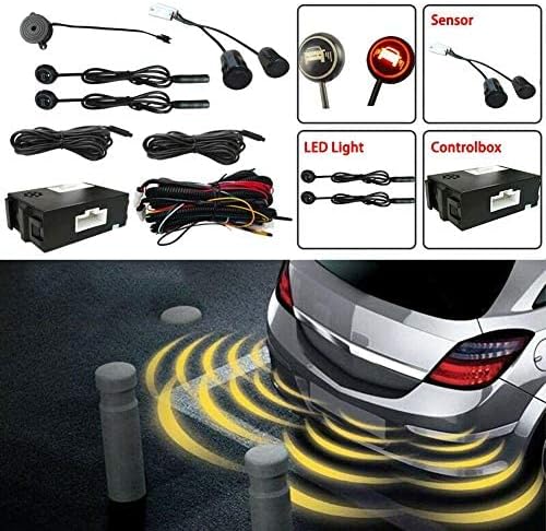 Car Blind Spot Monitoring System, 12V Car Blindspot Sensors Lane Change Reminding Driving Assistance Sensor Monitoring