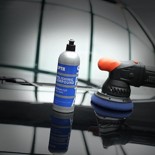 Medium Cut Polishing Compound, SPTA 16.91oz (500ml) Polishing Compound Car Scratch & Swirl Remover Rubbing Compound & Medium Cut Polish Compound Swirl Remover for Car Automotive Paint Correction