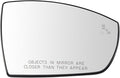 TRQ Passenger Side Mirror Glass Heated Blind Spot Convex Compatible with 2013-2016 Ford Escape 2017-2018 Ford C-Max FO1325164