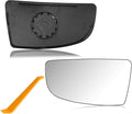 Driver Side Lower Mirror Glass with Backing Plate Replacement for 2015-2022 Ford Transit T150 T250 T350 & MK8 - Wide Angle Convex Blind Spot Lens, Clip-On Install (Non-Heated), Replaces BK3Z-17K707-A