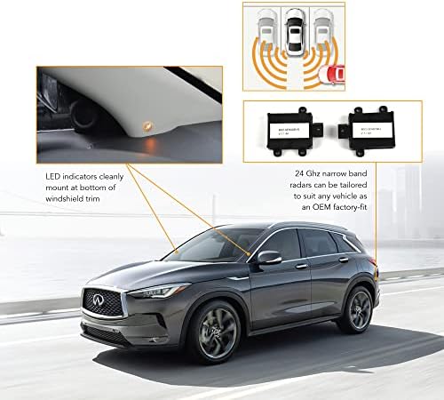 Brandmotion Radar Blind Spot System with Cross Traffic Detection RDBS-1600 | Seamless Integration | Lane Change Assist | 40ft