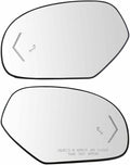 Replacement Mirror Glass Heated Arrow Signal Blind Spot Detection Driver Passenger Side Kit Pair Mechanics Choice for GM
