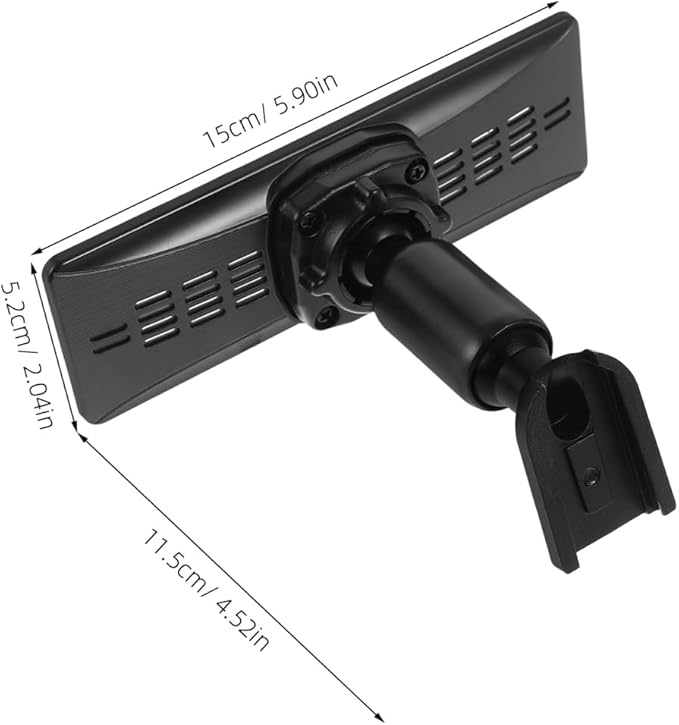 HOMSFOU Rearview Mirror Dash Cam Mount Bracket with Abs Back Plate Panel Universal Driving Recorder Stand for Cars Suvs Trucks Streaming Media Recorder Holder