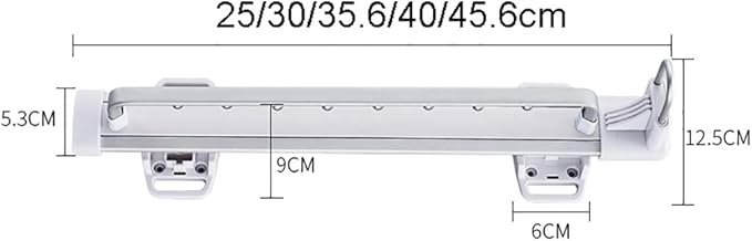 Heavy Duty Hanger Clothes Rail,Extendable Hanger with Ball Sliding Rail,Length 25cm,30cm,36.5cm,46.5cm,Closet Organizer Rack 