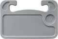 HORRY Steering Wheel Tray Universal Double-Sided Car Food Trays for Eating Reading Car Tray Table for Travel Cup Holder Desk for Driver Car Laptop Mount (Gray)