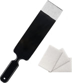 NEWISHTOOL Long Reach Auto Bulldozer Squeegee, Mini Paddle Scrubber for Window Tint Film Installing and Vehicle Windshield/Rear Window Glass Cleaning, 1 PC Bulldozer Tint Tool and 3 PCS Scrub Pads