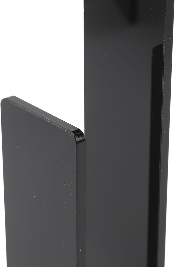 TOPINCN 4pcs Baseball Hat Rack, Sturdy Acrylic Wall Mounted Hat Hook Organizer for Bedrooms, Living Room, Self Adhesive (Blac