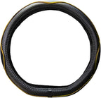 Mayco Bell Flat Bottom Steering Wheel Cover Anti-Slip,Safety,Soft,Breathable,Durable,Full Surround,Comfortable Grip Microfibe