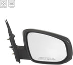 TRQ 2 Piece Driver and Passenger Side Mirror Assembly Set Electric Adjustment Heated No Memory Black Compatible with 2016-202
