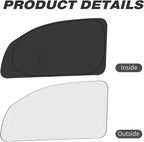 Front Side Window Sun Shade for 2019-2025 Chevy Silverado 1500, Double Cab Crew Cab 4Door, Foldable Window Sunshade Sun Visor Protector, Side Window Shades Sun Shield Blocks UV Rays, Pack of 2
