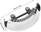 Qiilu Motorcycle Rearview Mirror, 180 Degree Wide Angle Safety Rear View Mirror Blind Spot Side Mirror for Motorcycle Cruiser Sport Bike Street Bike Scooter