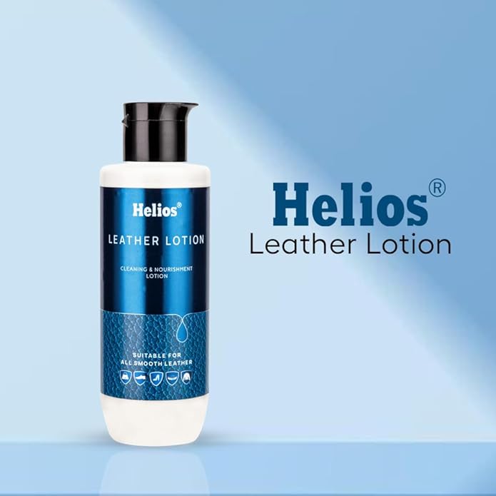 Helios Leather Lotion 150ML – Premium Conditioner & Cleaner for Shoes, Bags, Jackets, Furniture & More – Restores and Protect