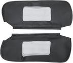 Black Car Sun Visor Cover, Left & Right Side Sun Visor Skin Pair Fits for Chevy Camaro 1993-2002, for Firebird 1993-2002 (Skin Only)