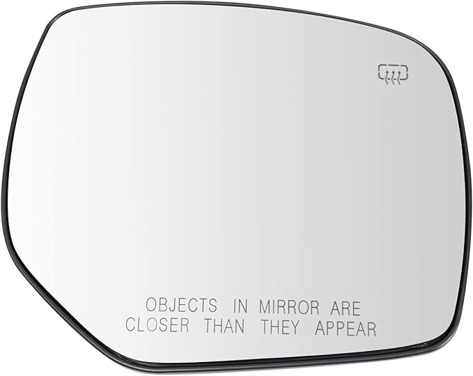 TRQ Heated Passenger Side Mirror Glass with Backing Plate Convex Compatible 2014-2018 Subaru Forester 2012-2014 Impreza 2013-