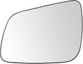 TRQ Driver Side Mirror Glass Heated Snap On Clear Compatible with 2008-2014 Mitsubishi Lancer MI1324103