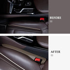 2PCS Car Seat Gap Filler,Flexible in between Car Seat Catcher for Tightly Filling Seats Gaps,Universal Cars Console Catcher Interior Cars Accessories for Women & Men (Brown)